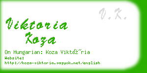 viktoria koza business card